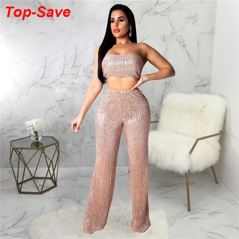 Коктейльные Вечерние комплекты одежды с кристаллами и блестками для ночного