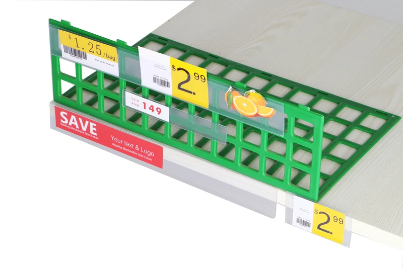 Держатель для этикеток полка край дисплей прозрачный сканер рейка ценник карта