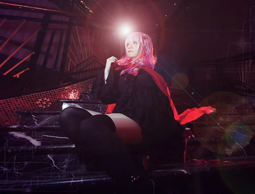 HOT Sell!Anime Yuzuriha Inori Cosplay Costume Fashion Black Full Set Dress+Scarf Halloween Suit For Women Outfit New | Тематическая