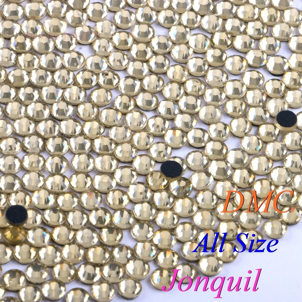 Все размеры! Стразы для горячей фиксации Jonquil DMC SS6 SS10 SS16 SS20 SS30 стеклянные стразы с