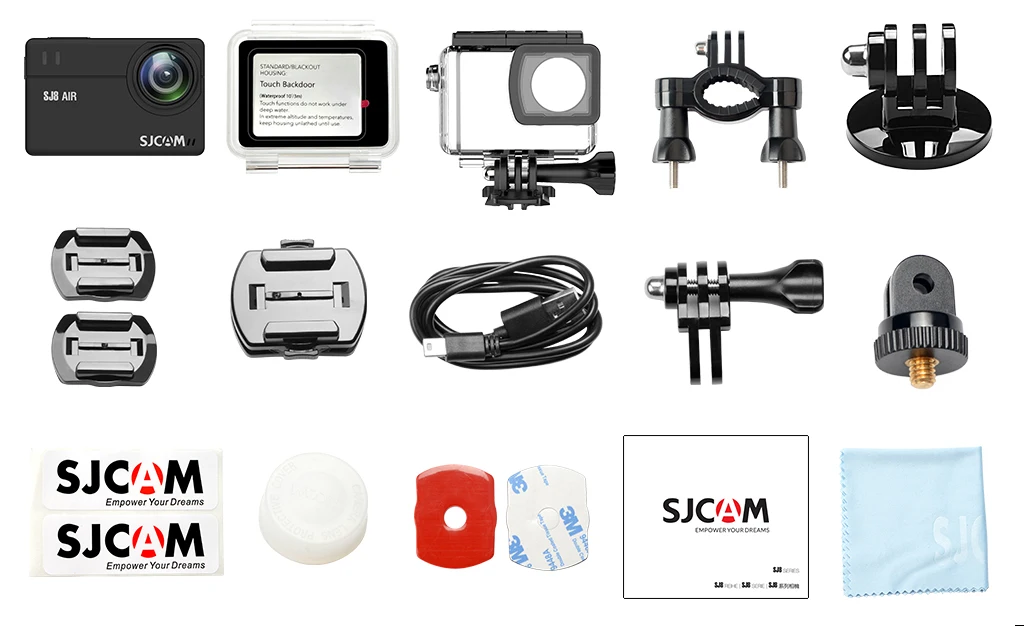 Оригинальная Экшн камера SJCAM SJ8 Plus Ultra HD 4K 30fps Wi Fi с дистанционным управлением на