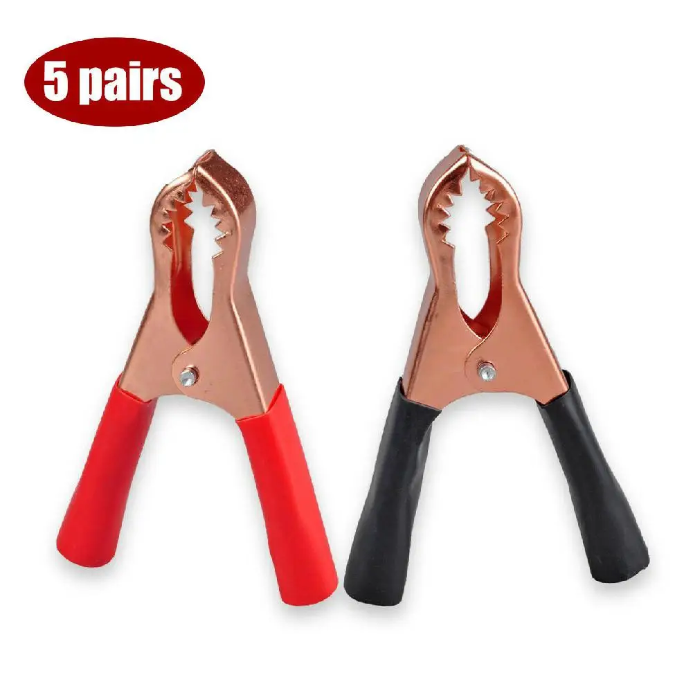 Высокое качество 5 пар красный черный автомобильный зажим для аккумулятора