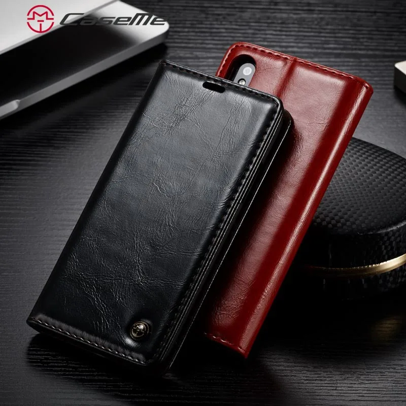 Luxury Smooth Retro PU Leather Card Slot Stand Wallet Case For iPhone X 8 7 6 6s Plus 5 5s SE Phone Cases Cover Back |