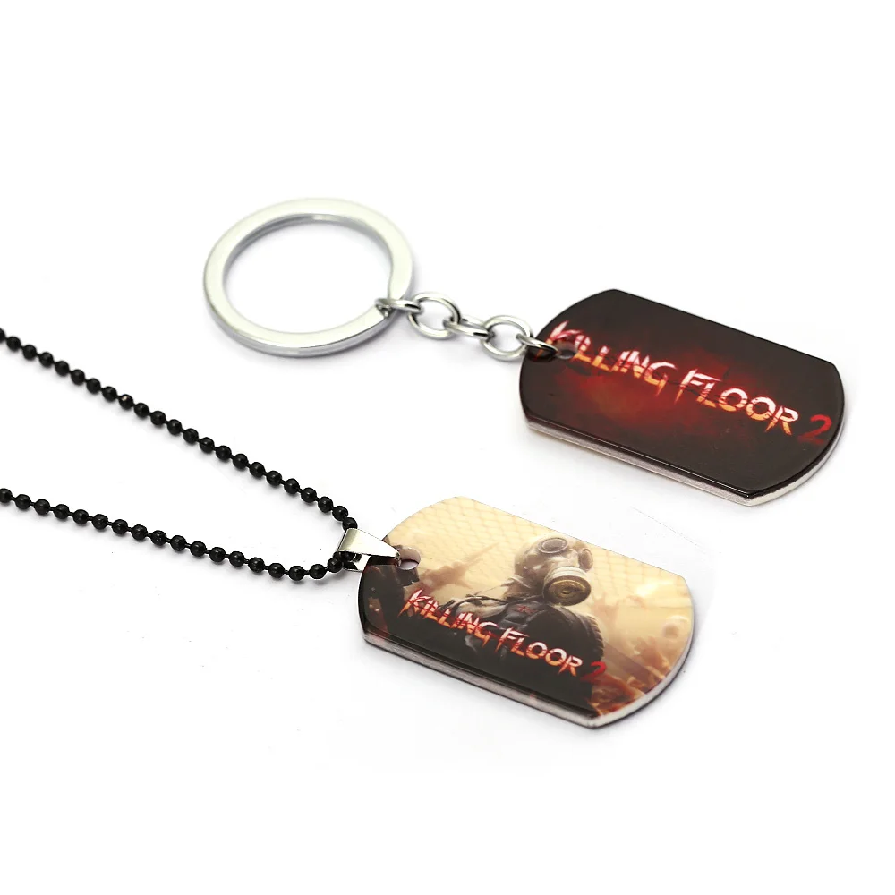 Julies игры ювелирные изделия убийства пол 2 брелок Dog Tag металлический подвесной