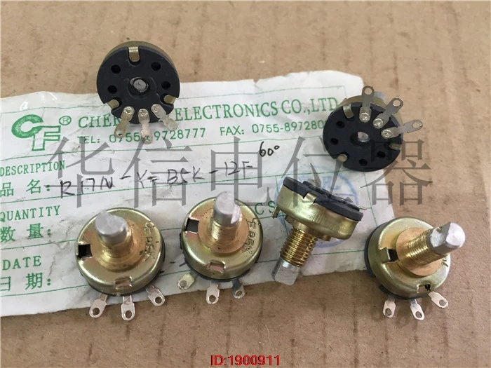 Комплект медных винтов с одним потенциометром CF R17N-Y-B5K-12F 60 градусов B5K 5 шт./лот |