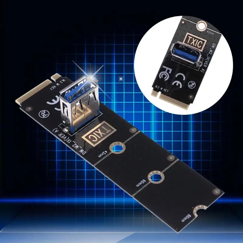 NGFF для PCI E переходная карта M2 слот PCIe Расширительная Конвертор USB 3 0 расширитель