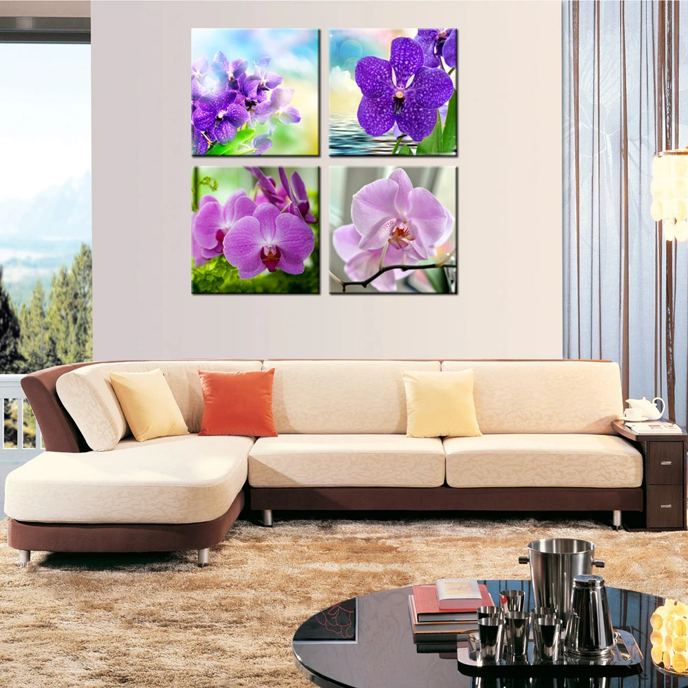 HD домашний декор живопись Орхидея серия фаленопсис пейзаж печать на холсте жикле