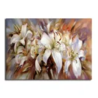 DIY 3D Алмазная мозаика белая Лилия полная круглая Алмазная вышивка крестиком цветок полная квадратная алмазная живопись цветок