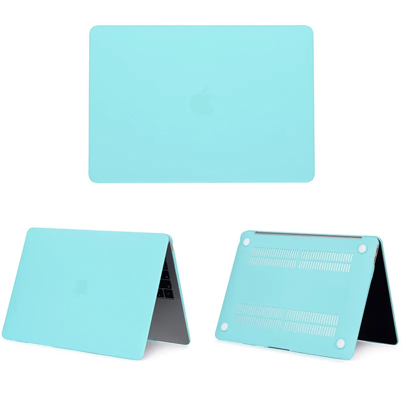 Matte Sky Blue Чехол для ноутбука Sanmubaba для Macbook Air Pro retina 11 12 13 15 дюймов с сенсорной панелью для mac book 13,3 15,4 Кристальный/матовый жесткий чехол - Цвет: Matte Sky Blue