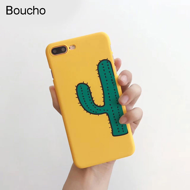 Чехол для телефона Boucho Cactus Plants iphone XS MAX XR X 8 7 6 6s Plus plus чехол с милым мультяшным