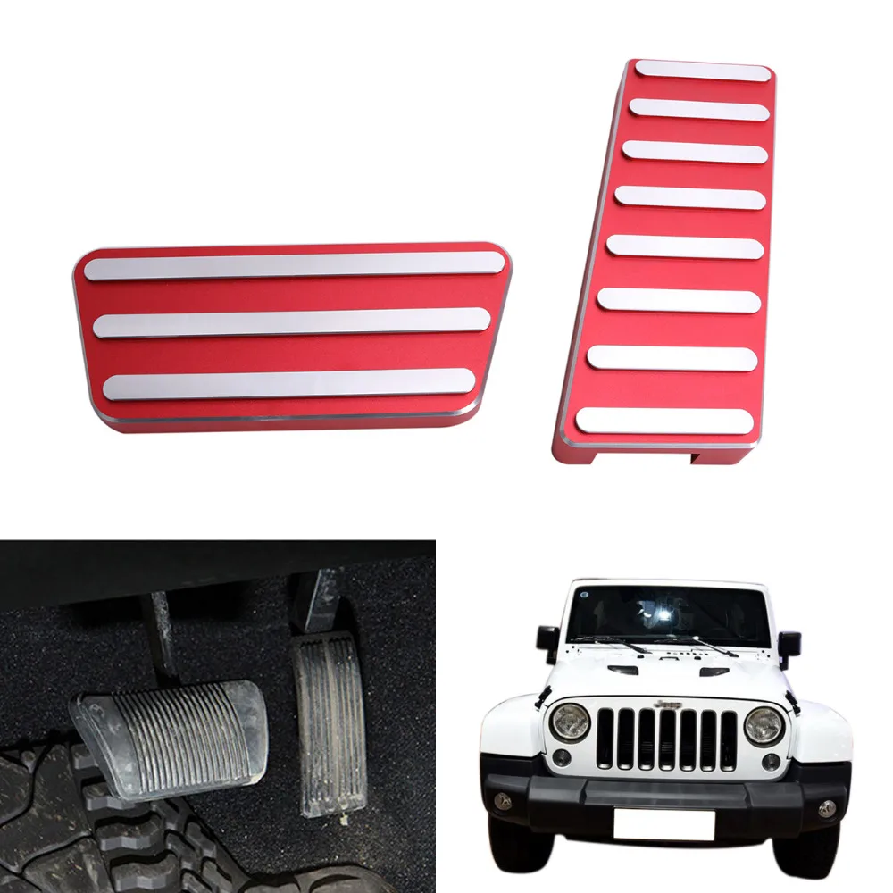 Алюминиевый сплав ускоритель газа педаль тормоза комплект для Jeep Wrangler JK Rubicon Sahara