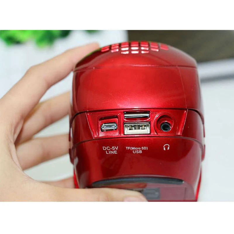 Wireless Bluetooth Speaker bass Portable with TF FM portable speaker computer loudspeaker led columns Irone Man | Электроника