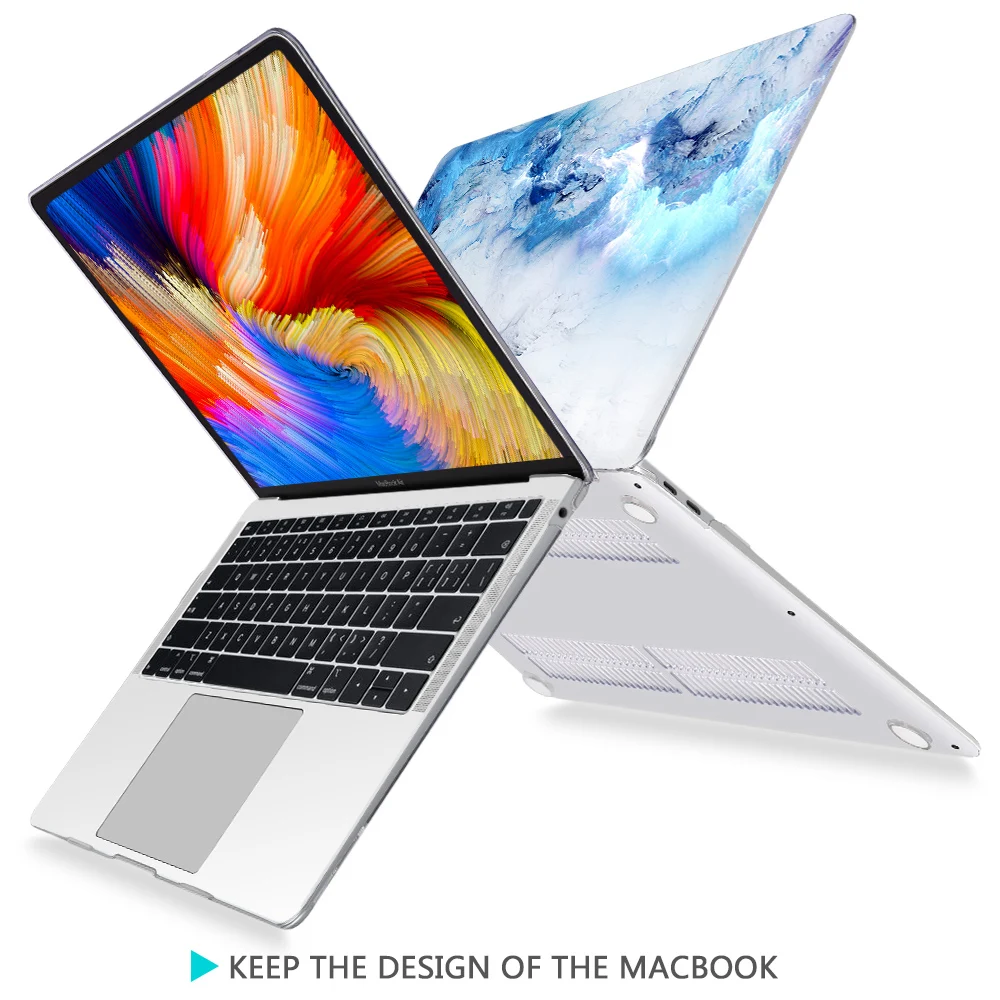 Новый жесткий чехол для ноутбука с клавиатурой Apple Macbook Air Pro Retina 11 12 13 15 6 3 Pro13