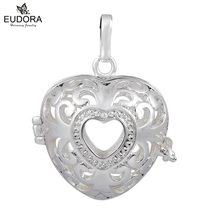 1 шт. Гармонии медальон Сердце Кейдж Подвеска для 20 ММ Ребенок Абонент Мяч Бола