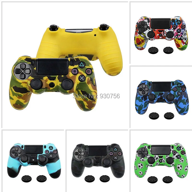 Для sony Playstation 4 PS4 контроллер камуфляж мягкий силиконовый чехол|Чехлы| |