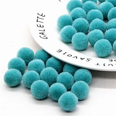 light blue 15 мм круглая плюшевая ткань бархатные шарики кашемировые помпоны бусины подходят серьги заколки для волос "сделай сам" Ремесла поставки ювелирных изделий - Цвет: light blue