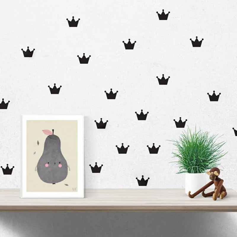 Наклейки на стену для детской комнаты наклейки в виде короны принцессы спальни