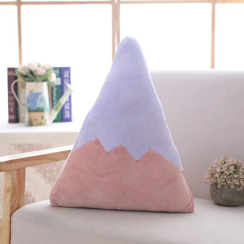 30X20cm mountain Мягкая принцесса подушка "Корона" Плюшевые спящие подушка для маленьких девочек кожаный диван Декор радуги и облака звезд знаменитостей Studio Подушка, прекрасный подарок для нее - Цвет: 30X20cm mountain