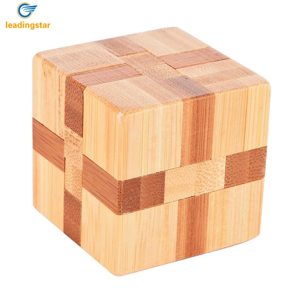 LeadingStar cubo magico Cube Lock Logic Puzzle Burr Puzzles Brain Teaser Intellectual Removing Assembling Toy zk15 | Игрушки и хобби
