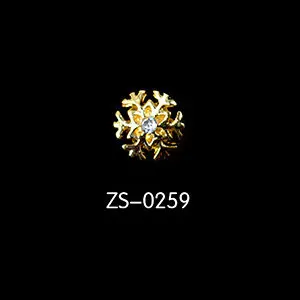 ZS0259 20 шт Рождество/ год 3D серебро/золото Снежинка Сплав дизайн ногтей DIY Стразы металлические украшения для ногтей товары для рукоделия ногтей ювелирные изделия - Цвет: ZS0259