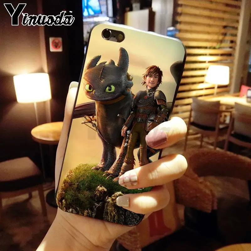 Yinuoda Беззубик поезд ваш дракон черный мягкий чехол для телефона iPhone X XS MAX 6 6S 7 7plus 8