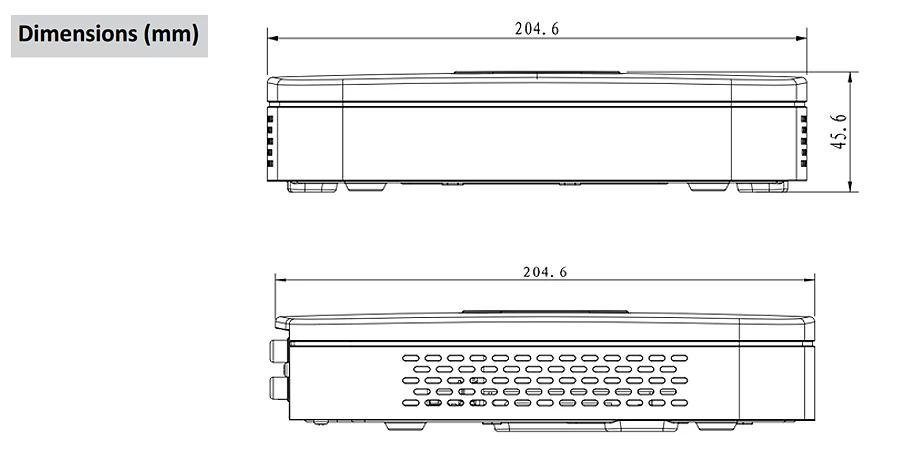 Dahua NVR DVR сетевой видеорегистратор 4K 4 PoE порт NVR4104-P-4KS2 4Ch NVR4108-P-4KS2 8CH Smart Mini 1U до 8MP IP камера