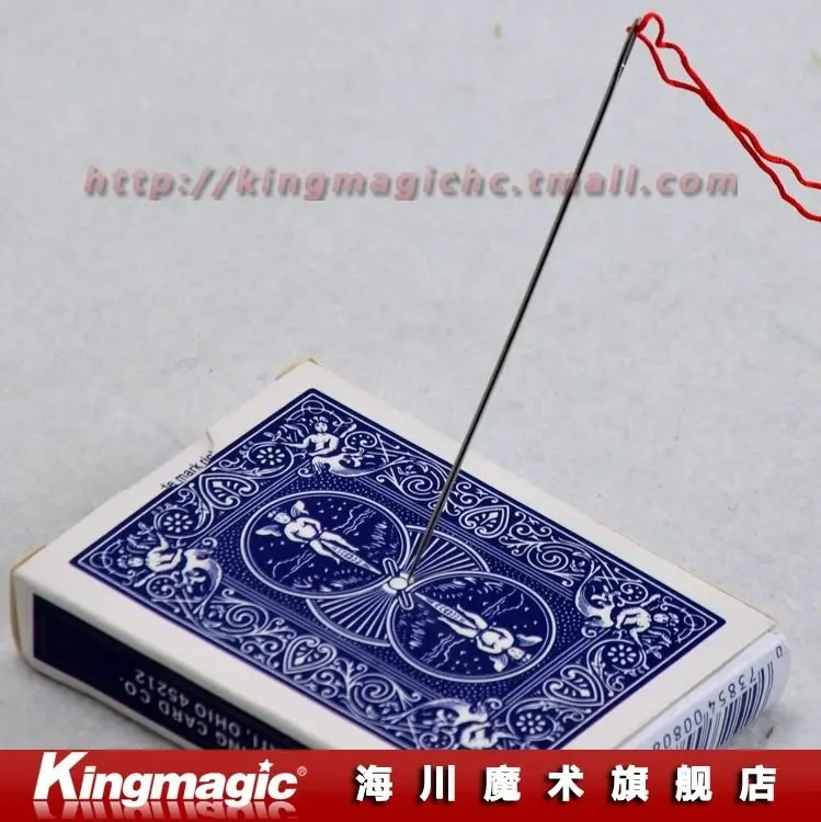 

Kingmagic Needle through Deck/magic tricks/magic props/magic toys/as seen on tv/ 2pcs/lot - Free shipping by CPAM!