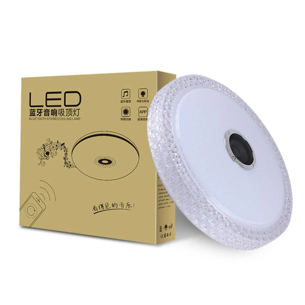 Умный Bluetooth музыкальный потолочный светильник мобильное приложение для спальни