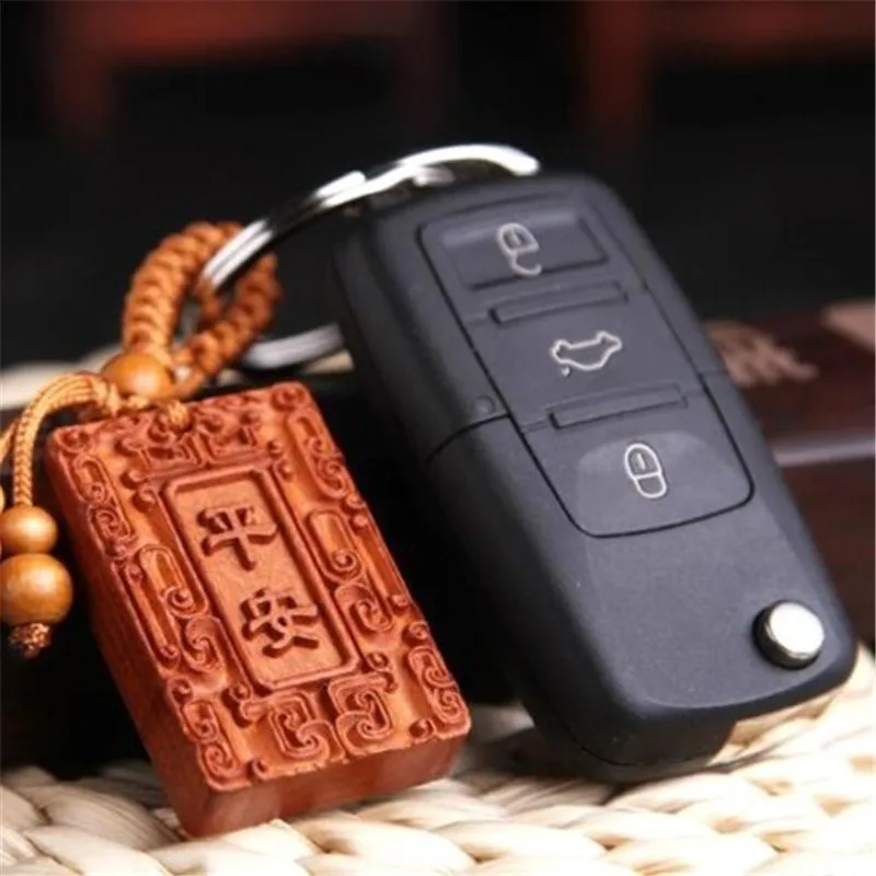 Eatingbiting (R) Лаки Счастье книга Вырезка деревянная подвеска брелок для ключей key chain