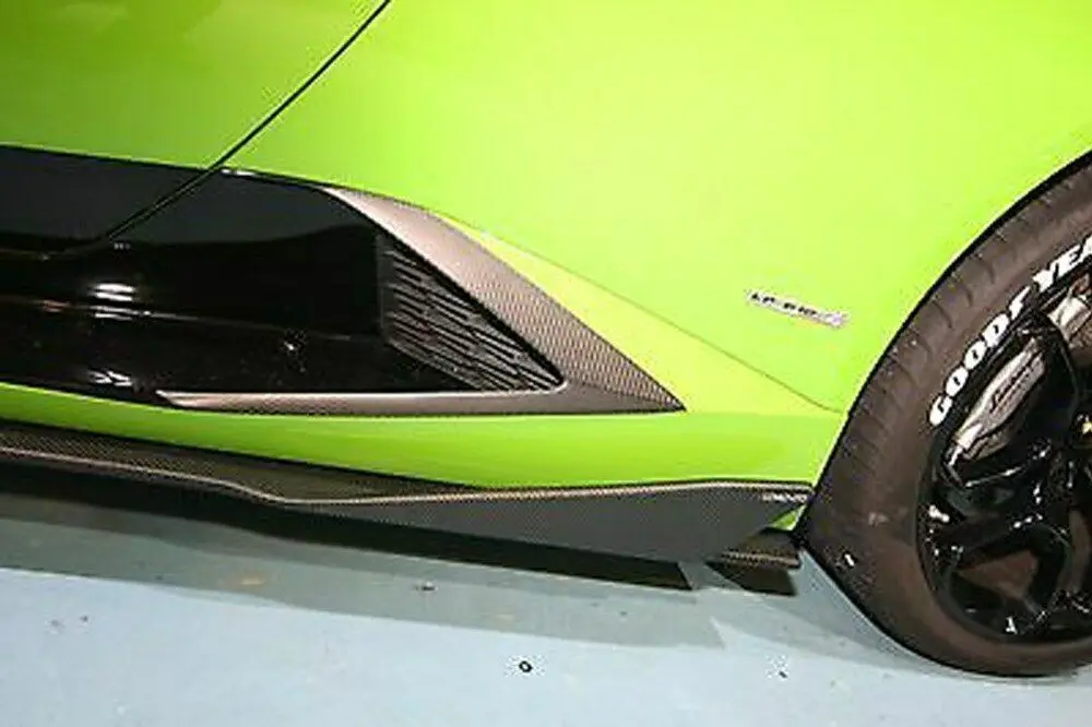 Боковые юбки из углеродного волокна фартуки для Lamborghini Huracan LP600 LP610 14 17|Обвесы| |
