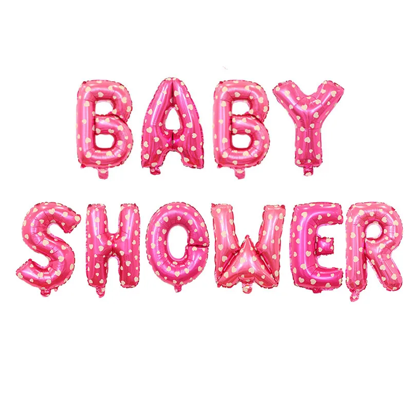 Babyshower-Pink Пол раскрывает детский душ украшения шар установить его девочка его мальчик украшения Дети партии о ребенок для ребенка душ шары - Цвет: Babyshower-Pink