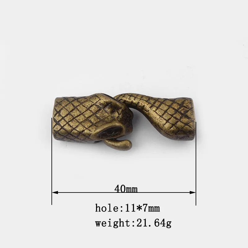 2 набора модная застежка крючок Волчья Голова и хвост для изготовления кожаного