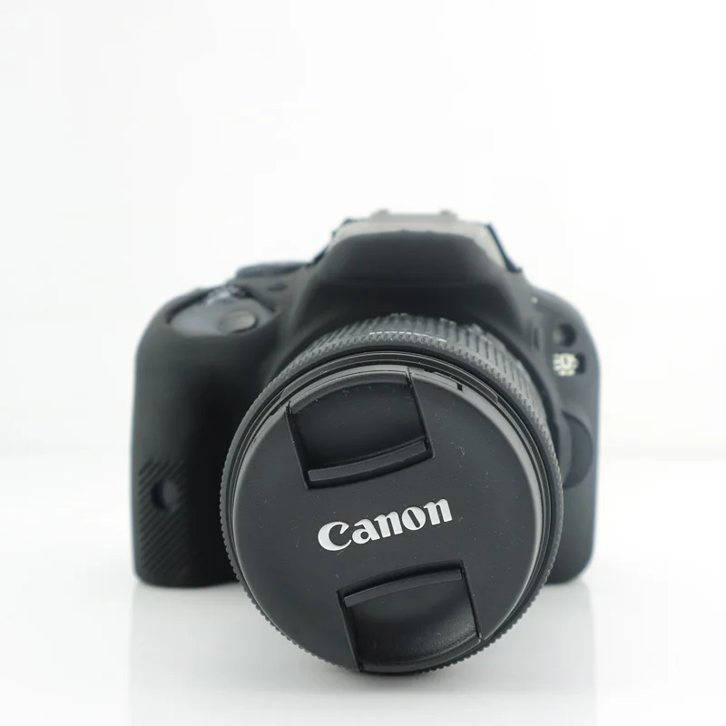 Мягкий чехол для камеры, резиновый защитный силиконовый чехол для canon 100D - Цвет: Black