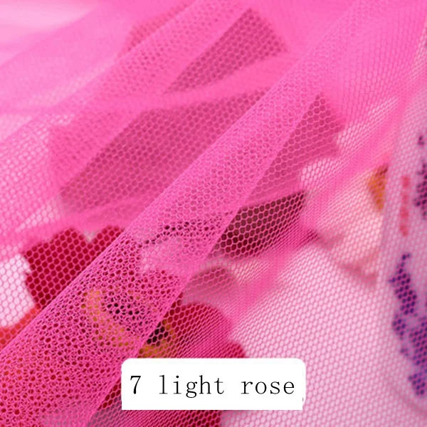 7 light rose Модная фатиновая юбка-пачка, Мягкая сетчатая ткань, марля, 1 метр* 160 см, для одежды/занавесок/москитной сетки/для шитья/рукоделия/домашнего текстиля 01 - Цвет: 7 light rose