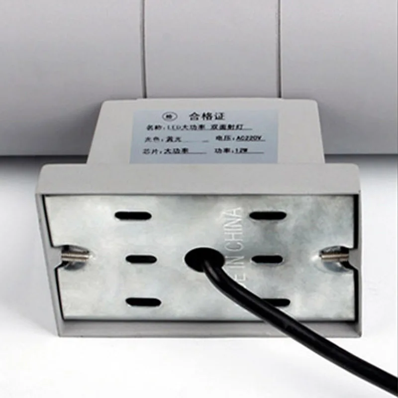 Современная уличная настенная лампа декоративная двойная головка 6 Вт 12 24 36