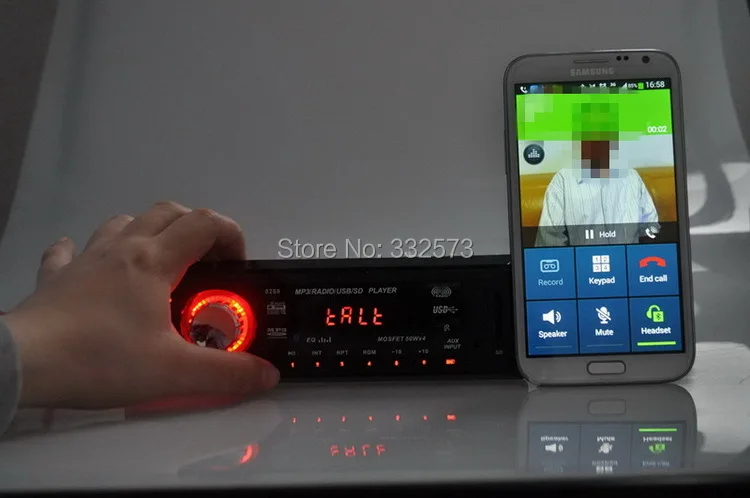 Новинка 2015 12 В автомобильное радио FM MP3 аудио плеер Bluetooth функция телефон