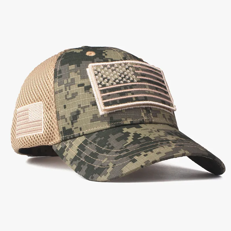 Camouflage 4 Xthree Высокое качество Американский флаг бейсболка для мужчин США бейсболка с флагом камуфляж Snapback Bone хип-хоп кепки Gorras casquette hombre - Цвет: Camouflage 4
