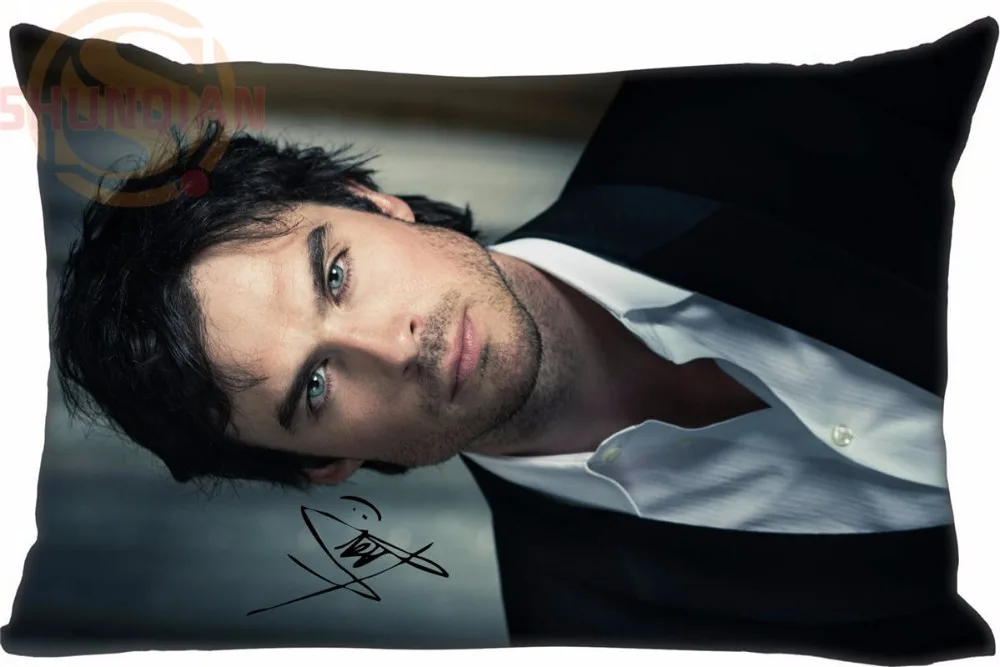 P # J23 на заказ Ian Somerhalder Прямоугольная подушка чехол молнии Классическая Подушка