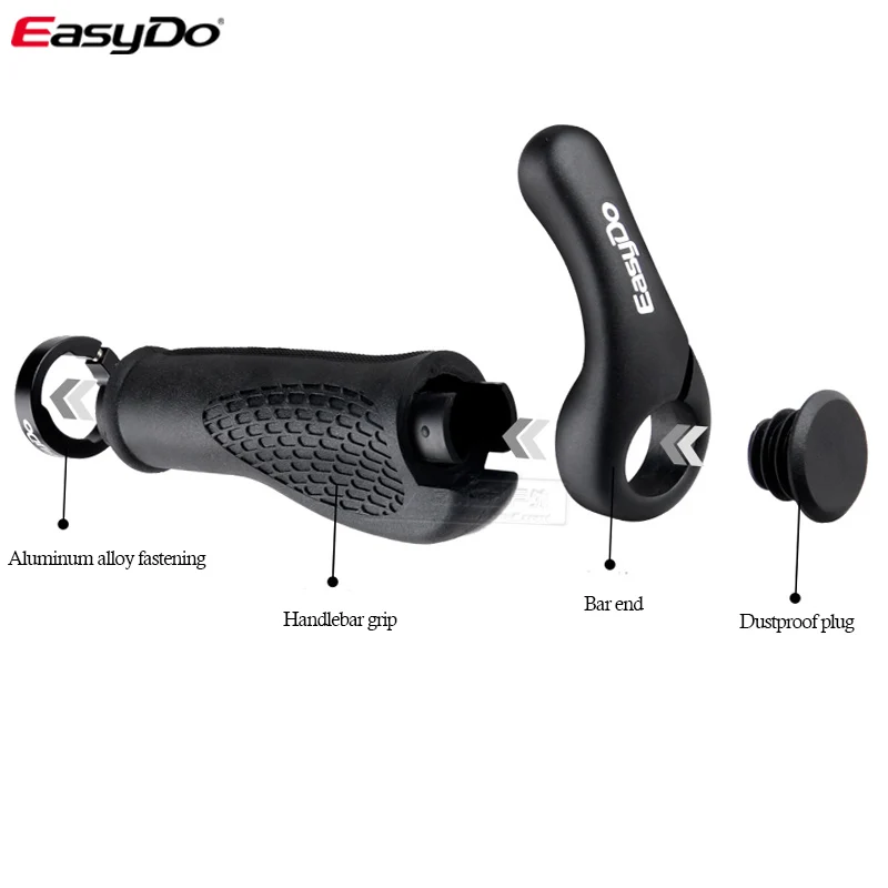 Велосипед EASYDO Велосипедные компоненты бар концы ручки MTB резиновые ручки и магния ручка из сплава держатель эргономичные мягкие ручки 1020D