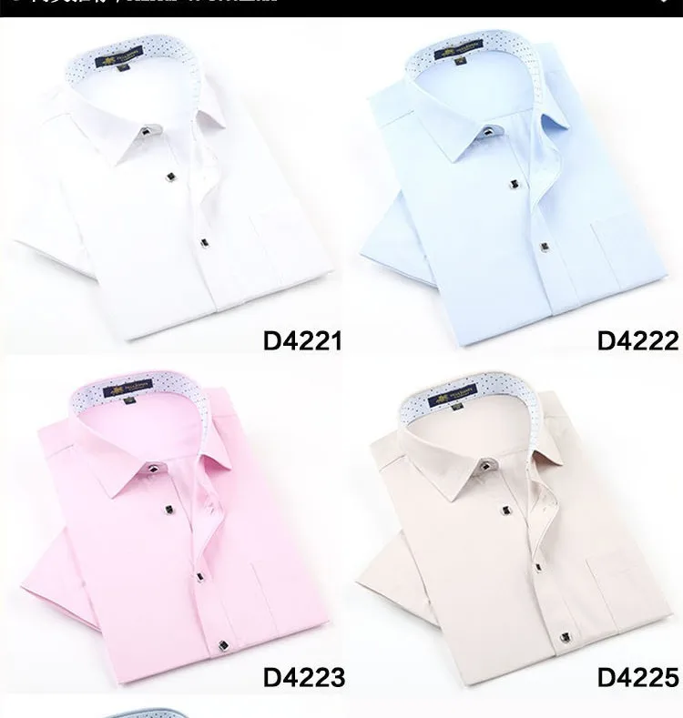 Pauljones D422x Модные Качественные корейские мужские рубашки льняные с коротким рукавом, повседневные деловые платья Slim fit Мужские Роскошные летние рубашки