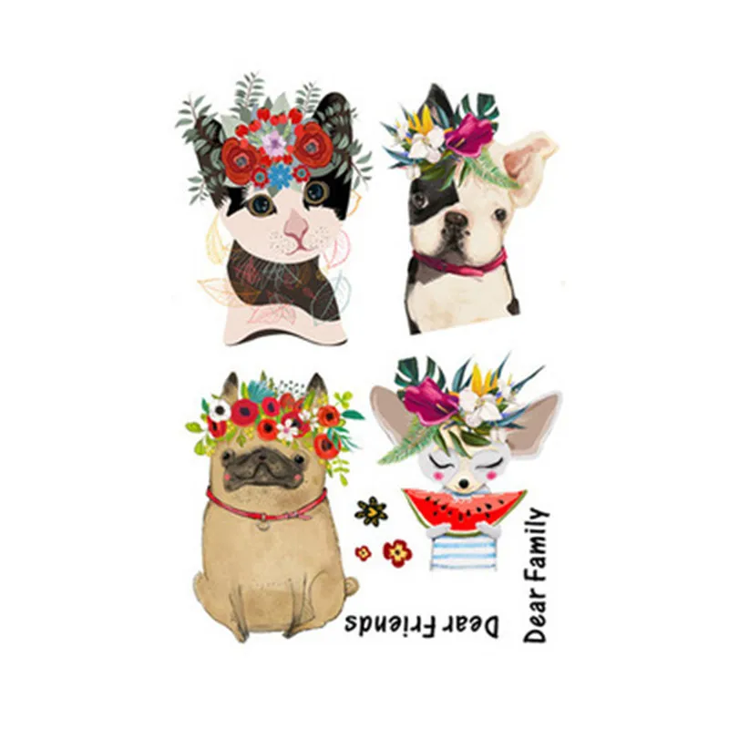 C Книги по искусству Ун кошки собаки наклейки для детской комнаты винил животных