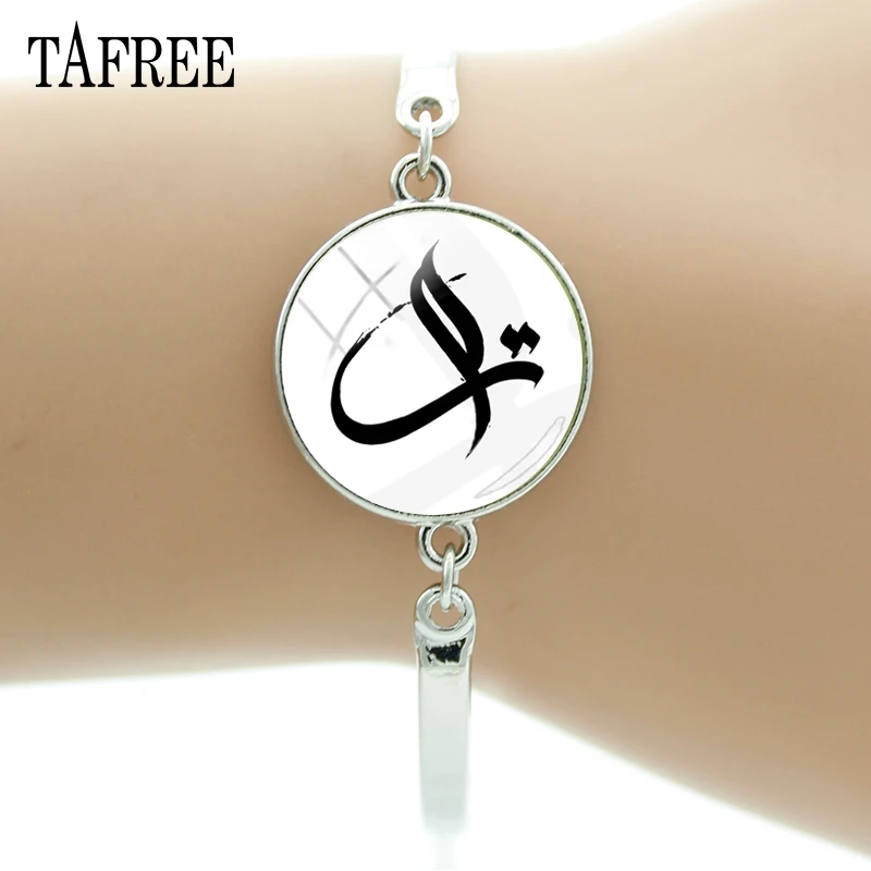 TAFREE Марка арабский браслеты с буквами алфавита в искусстве браслет 2018 Новый