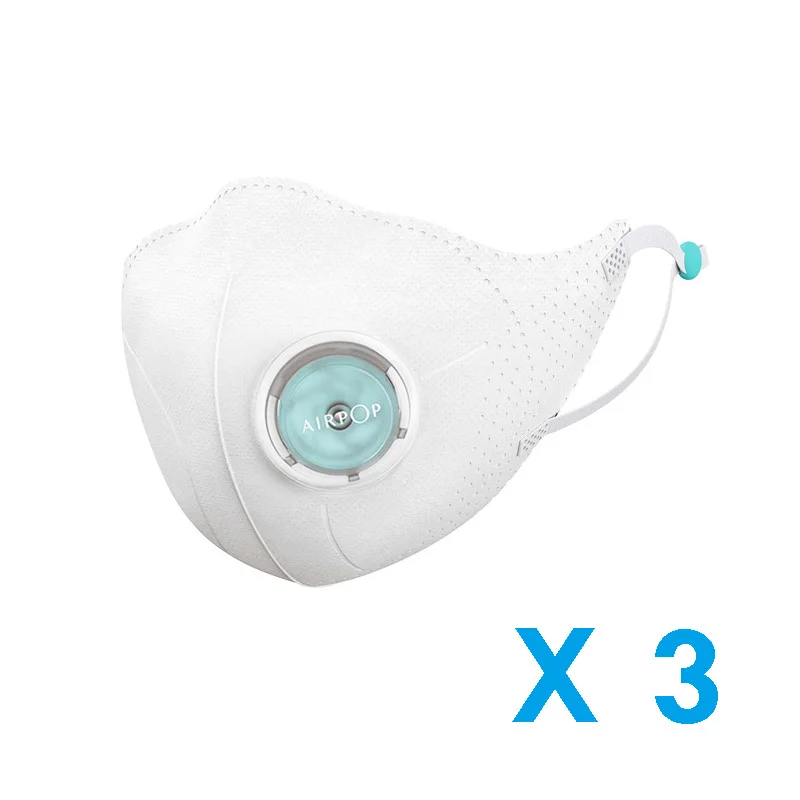 3 White Xiaomi Mijia Airpop светильник на 360 градусов, воздушная одежда PM2.5, анти-Дымчатая маска для лица, регулируемое крепление для ушей, удобные маски для лица - Цвет: 3 White