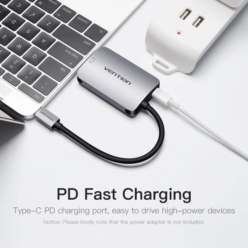 Vention USB C Тип к HDMI VGA Thunderbolt 3 адаптер для MacBook кабель samsung Galaxy S9/S8 USB-C | Электроника