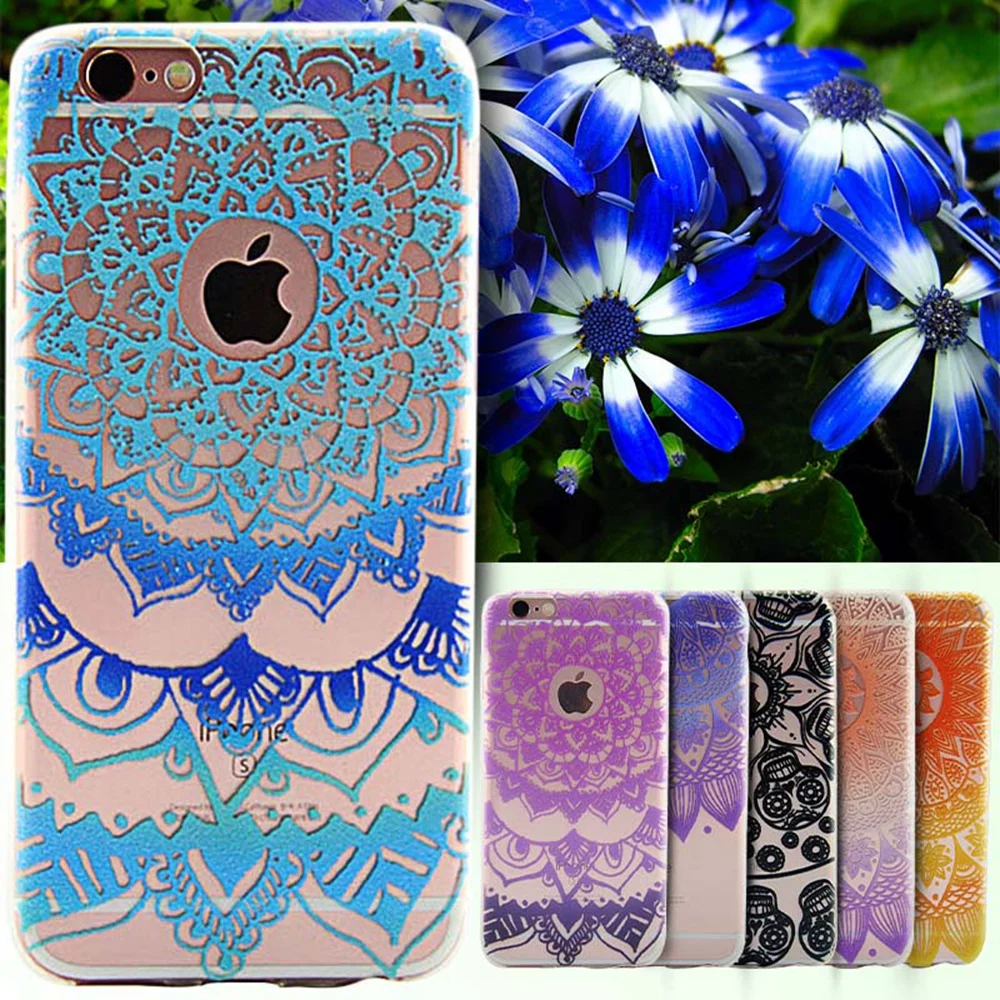 TOMKAS чехол для iPhone 6 S плюс крышка цветочный Пейсли Мандала Цветок дурман Capinha Коке 5