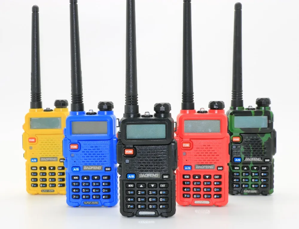 2pcs BaoFeng UV-5R Walkie Talkie UHF VHF Dual Band UV5R CB Portable Radio 128CH 5W VOX Flashlight Display FM Transceiver | Мобильные