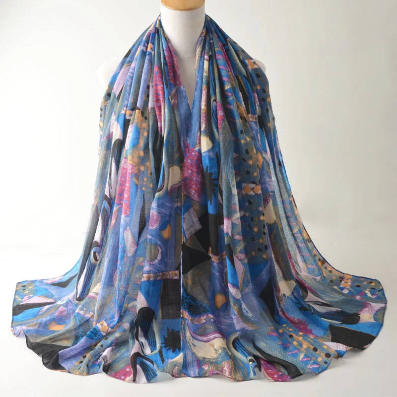 Шарфы 2017 шарф из хлопка и вискозы мусульманский хиджаб шали шарфы накидка на