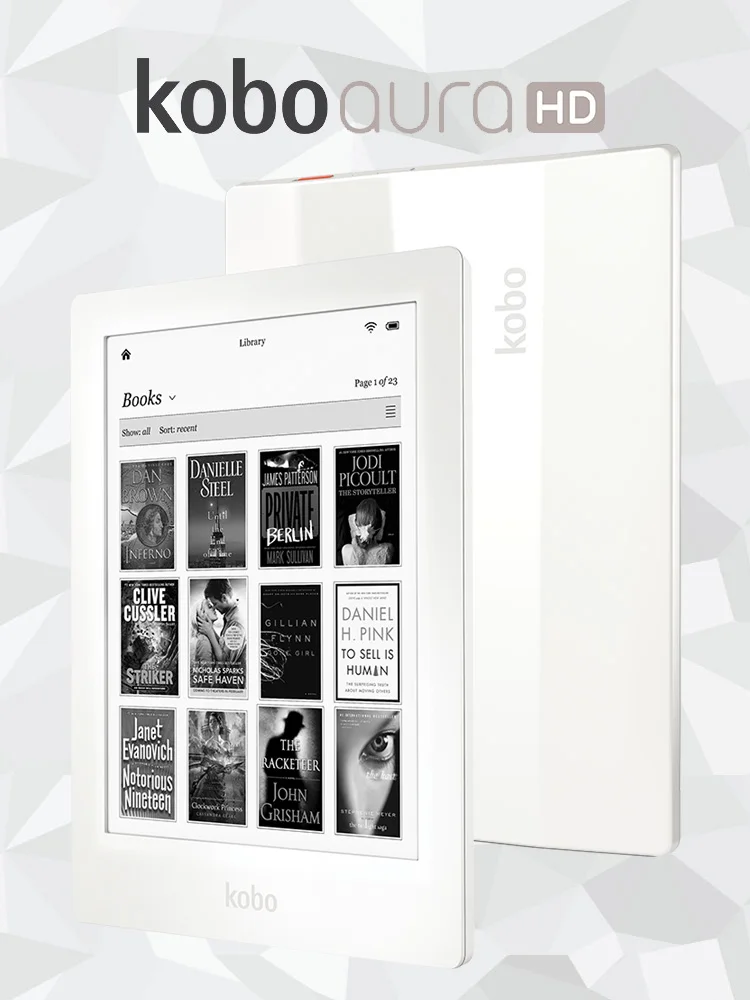 Для Kobo Aura HD ereader 6,8 7 дюймов 1440x1080 сенсорный экран e Book Reader e-ink светодиодный передний светильник e Book Reader - Цвет: only ebook reader
