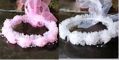 

Wholesale Cute Gilrs Flower Wedding Accessories Princess Party Garland Wreath