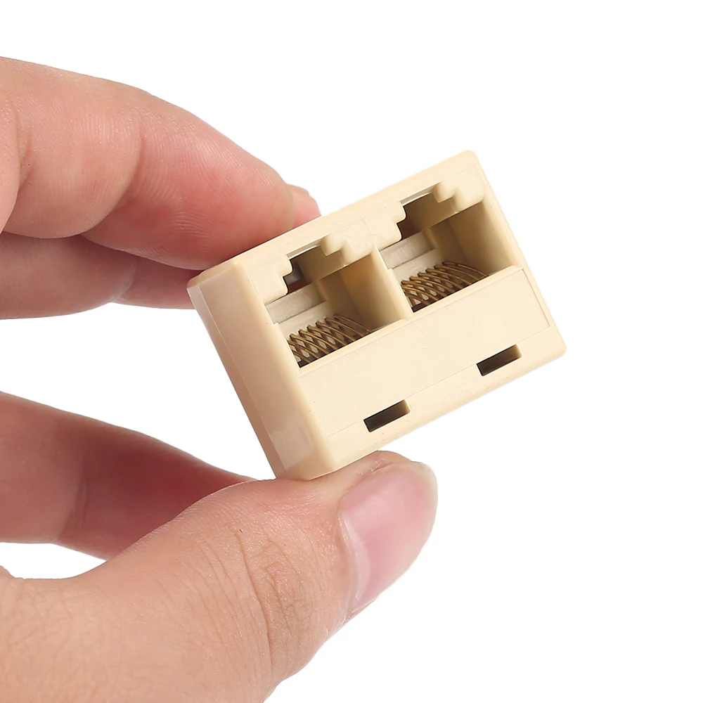 Разветвитель RJ45 1 шт. 2 гнезда 3 порта кабель разъем Ethernet сеть для ПК ноутбука